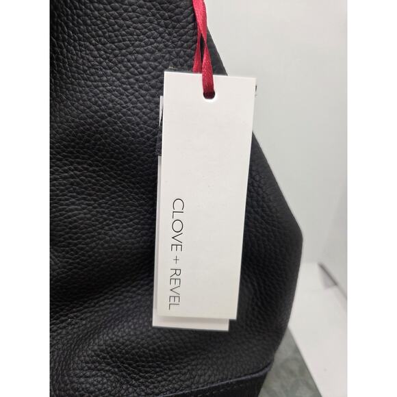 New Clove + Revel Black Backpack Leather & Suede Gold Hardware 10\